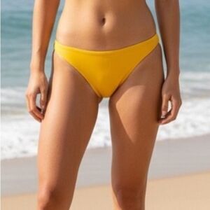 Shade & Shore Yellow Bikini Bottoms, Size M (8-10), NWT